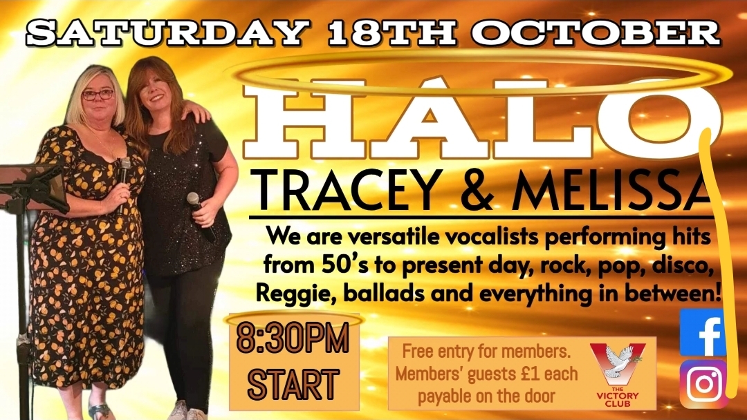 Join us for Halo with Tracey and Melissa on Saturday 18th October