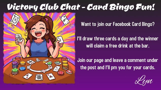 Victory Club Chat Card Bingo Fun!