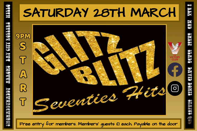 Glitz Blitz Saturday 28th March