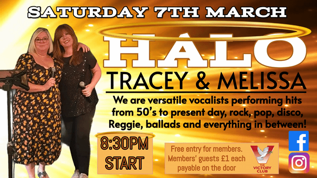 Halo at the Victory Club 7th March