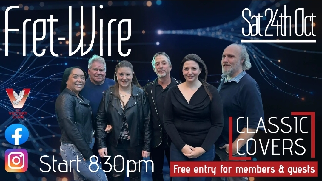 Live Music at Victory Club — Classic Covers & Good Times Saturday 24th October